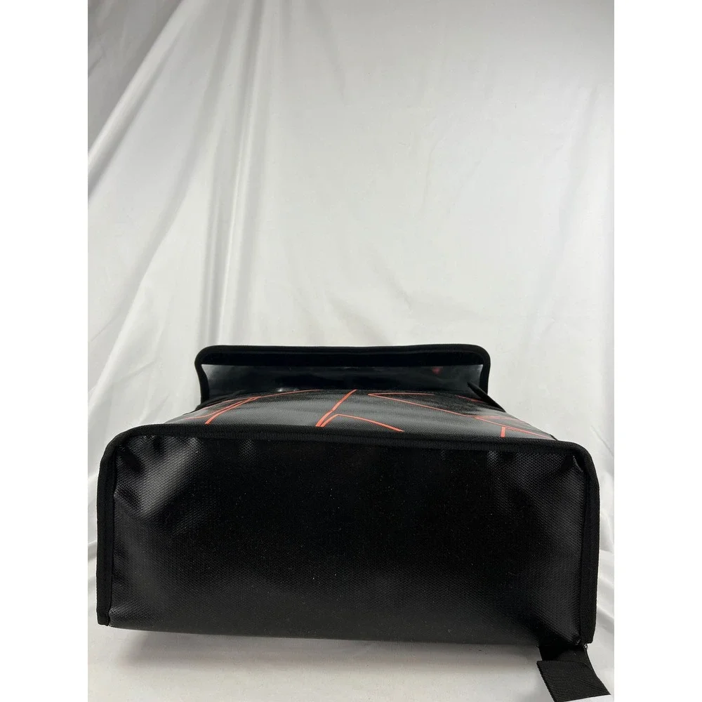 Macrox Smell Proof Bag Locking Carbon Lined Case Black Red Geometric New